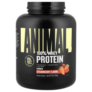 100% Whey Protein™ Powder, Strawberry, 4 lb (1.81 kg)