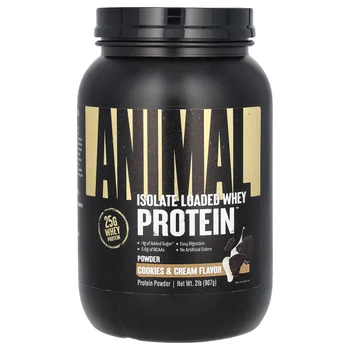 Isolate Loaded Whey Protein Powder, Cookies & Cream, 2 lb (907 g)