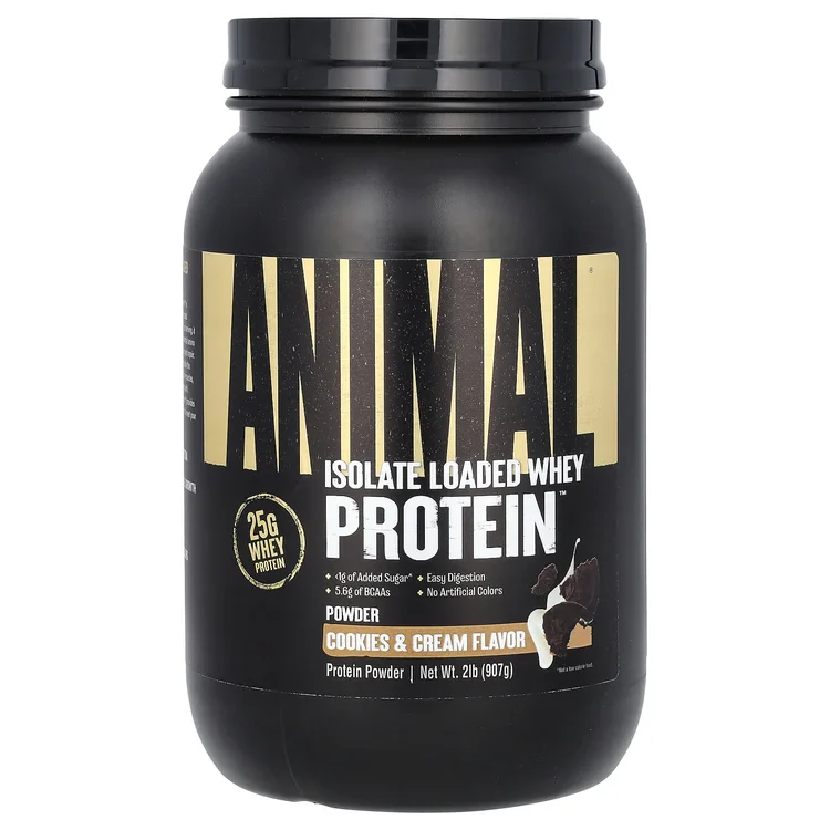 Isolate Loaded Whey Protein Powder, Cookies & Cream, 2 lb (907 g) image 1
