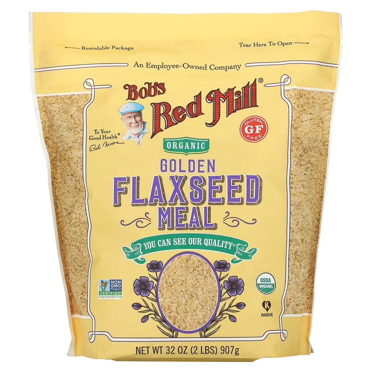 Organic Golden Flaxseed Meal, 32 oz (907 g) image 1