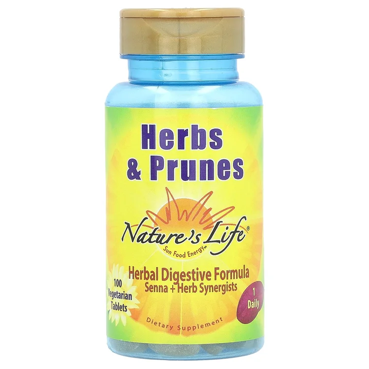 Herbs & Prunes, 100 Vegetarian Tablets image 1
