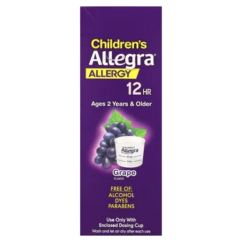 Children's Allergy, 12 HR, Ages 2 Years & Older, Grape, 30 mg, 8 fl oz (240 ml)