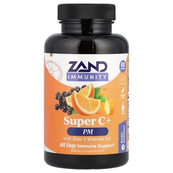 Immunity, Super C+ PM, With Zinc/Vitamin D3, 60 Tablets
