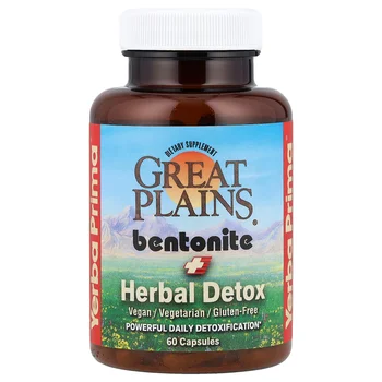 Great Plains® Bentonite + Herbal Detox, 60 Capsules