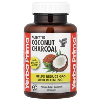 Activated Coconut Charcoal, 60 Capsules (130 mg per Capsule)