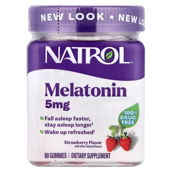Melatonin Gummies, Strawberry, 5 mg, 90 Gummies