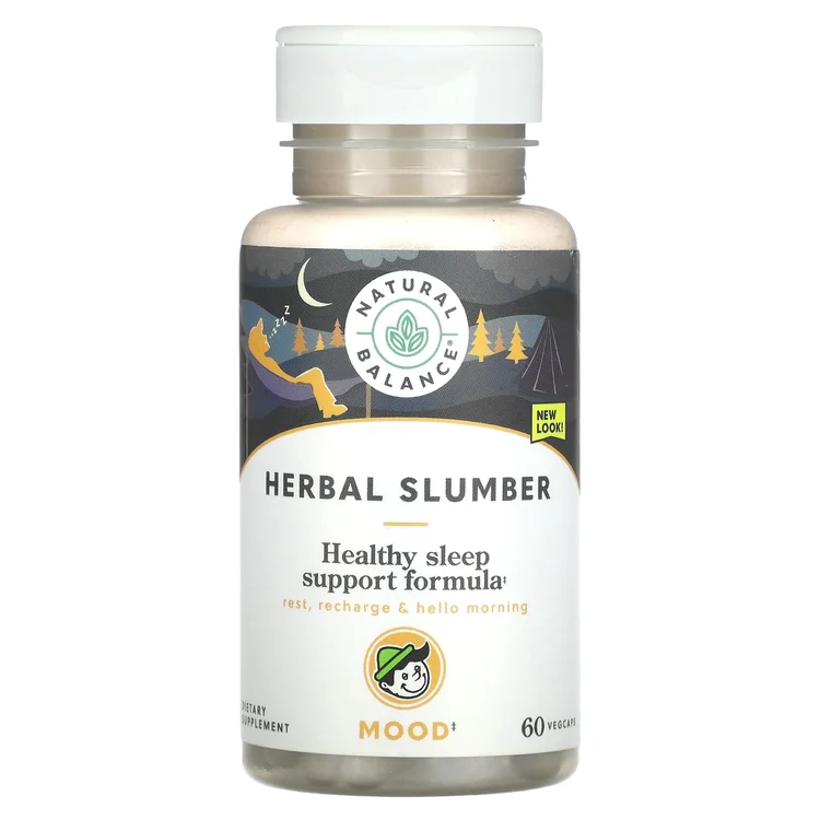Herbal Slumber, Healthy Sleep Support Formula, 60 VegCaps image 1