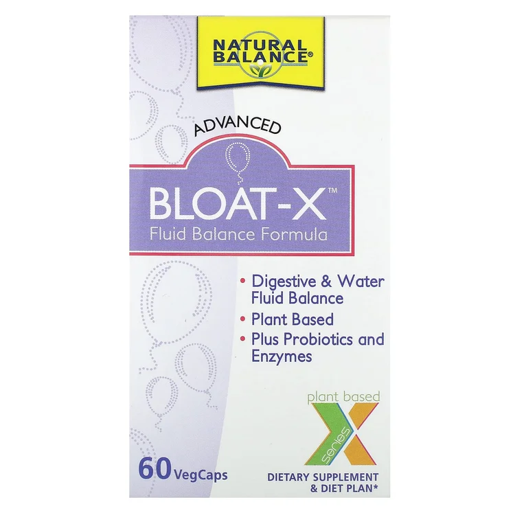 Bloat-X, Fluid Balance Formula, 60 VegCaps image 1