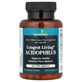 Longest Living® Acidophilus, 100 Vegetarian Capsules
