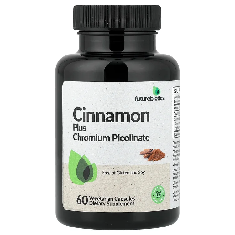 Cinnamon Plus Chromium Picolinate, 60 Vegetarian Capsules image 1