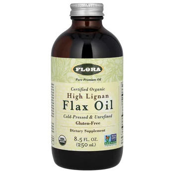 Certified Organic High Lignan Flax Oil, 8.5 fl oz (250 ml)