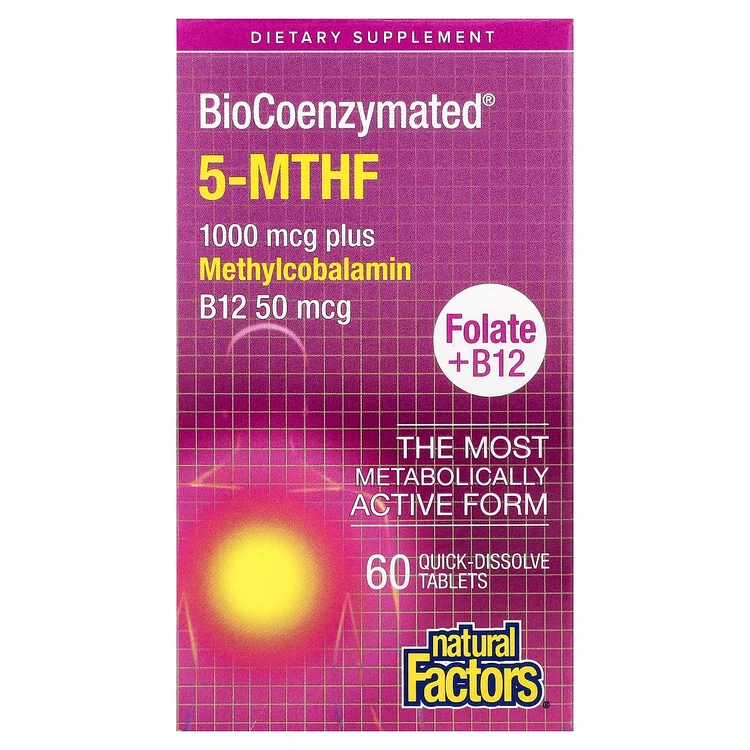 BioCoenzymated®, Folate + B12, 60 Quick-Dissolve Tablets image 1