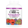 Fruit-Flavor Chew Vitamin C, Blueberry, Raspberry and Boysenberry, 500 mg, 180 Chewable Wafers image 1