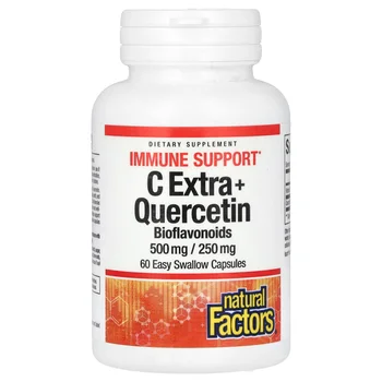 C Extra + Quercetin, 500 mg/ 250 mg, 60 Easy Swallow Capsules