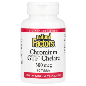 Chromium GTF Chelate, 500 mcg, 90 Tablets
