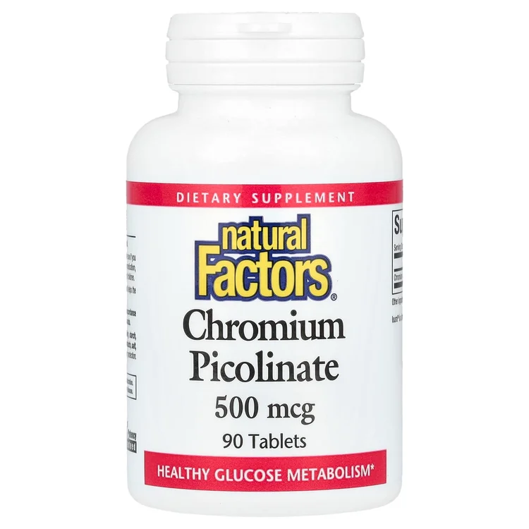 Chromium Picolinate, 500 mcg, 90 Tablets image 1