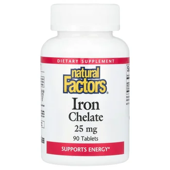 Iron Chelate, 25 mg, 90 Tablets