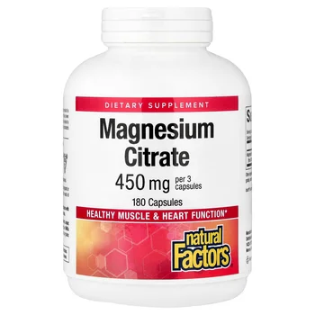 Magnesium Citrate, 180 Capsules (150 mg Per capsule)