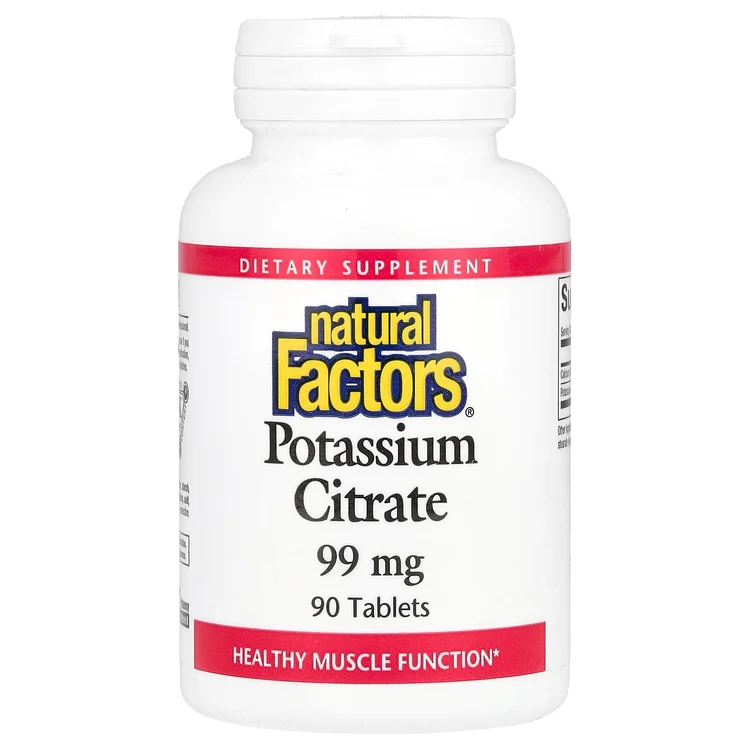 Potassium Citrate, 99 mg, 90 Tablets image 1