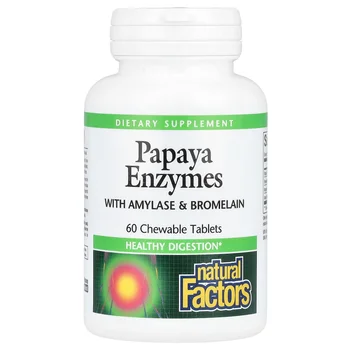 Papaya Enzymes with Amylase & Bromelain, 60 Chewable Tablets
