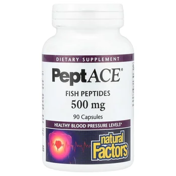 PeptACE, Fish Peptides, 500 mg, 90 Capsules