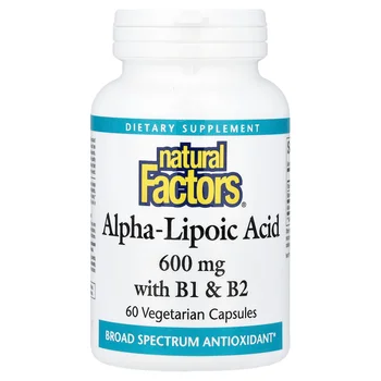 Alpha-Lipoic Acid with B1 & B2, 60 Vegetarian Capsules