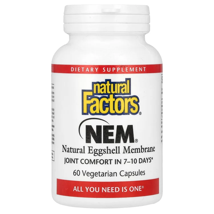 NEM, Natural Eggshell Membrane, 60 Vegetarian Capsules image 1