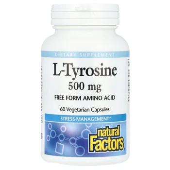 L-Tyrosine, 500 mg, 60 Vegetarian Capsules