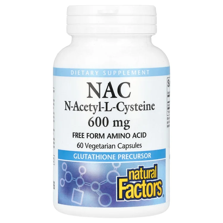 NAC, N-Acetyl-L-Cysteine, 600 mg, 60 Vegetarian Capsules image 1