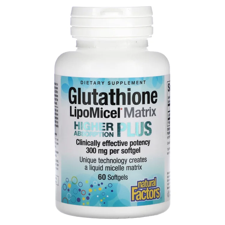Glutathione LipoMicel Matrix, 300 mg, 60 Softgels image 1