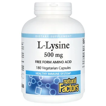 L-Lysine, 500 mg, 180 Vegetarian Capsules
