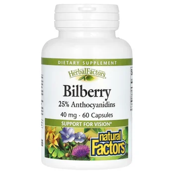 Bilberry, 40 mg, 60 Capsules