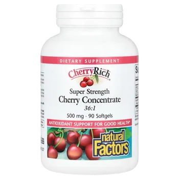 Cherry Rich, Super Strength Cherry Concentrate, 500 mg, 90 Softgels