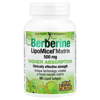 Berberine LipoMicel Matrix, 60 Liquid Softgels