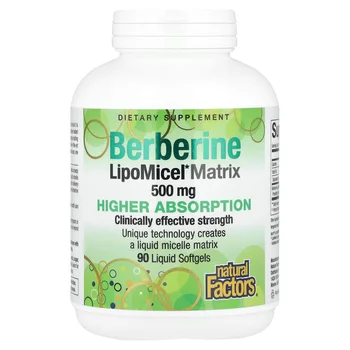 Berberine LipoMicel Matrix, 90 Liquid Softgels