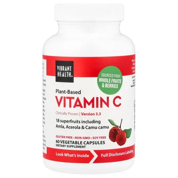 Plant-Based Vitamin C, 60 Vegetable Capsules