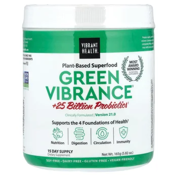 Green Vibrance® +25 Billion Probiotics, Version 21.0, 5.82 oz (165 g)