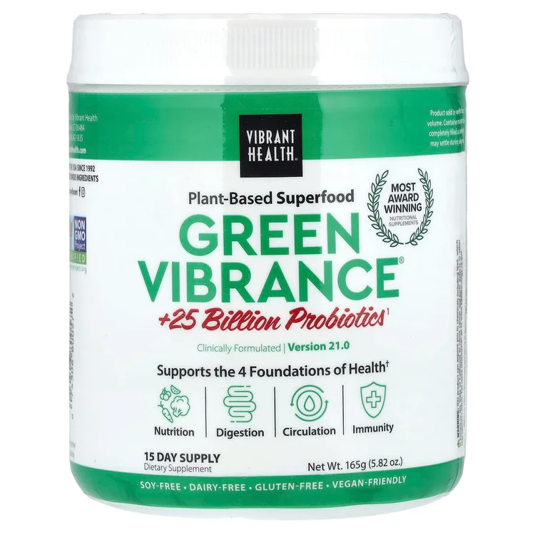 Green Vibrance® +25 Billion Probiotics, Version 21.0, 5.82 oz (165 g) image 1