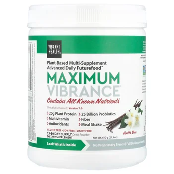 Maximum Vibrance®, Version 7.0, Vanilla Bean, 21.5 oz (610 g)