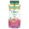 Fiber Gummies, Strawberry & Raspberry, 90 Gummies