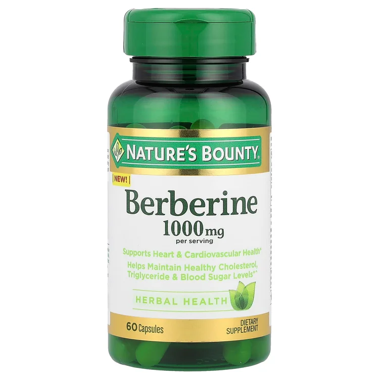 Berberine, 60 Capsules (500 mg per Capsule) image 1