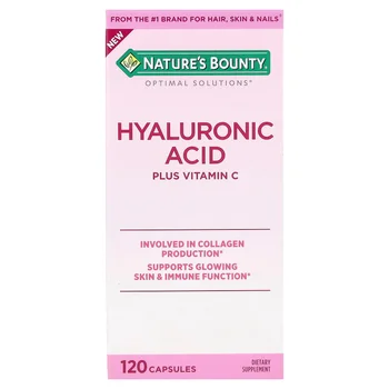 Optimal Solutions®, Hyaluronic Acid Plus Vitamin C, 120 Capsules