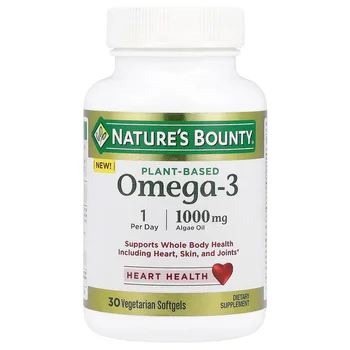 Plant-Based Omega-3, 1,000 mg, 30 Vegetarian Softgels