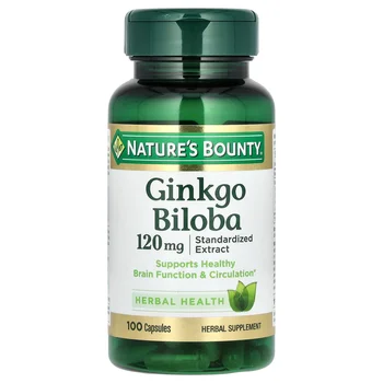Ginkgo Biloba, 120 mg, 100 Capsules