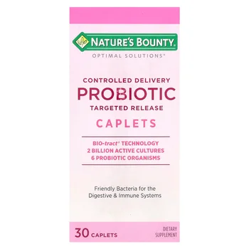 Optimal Solutions®,  Probiotic, Controlled Delivery, 30 Caplets