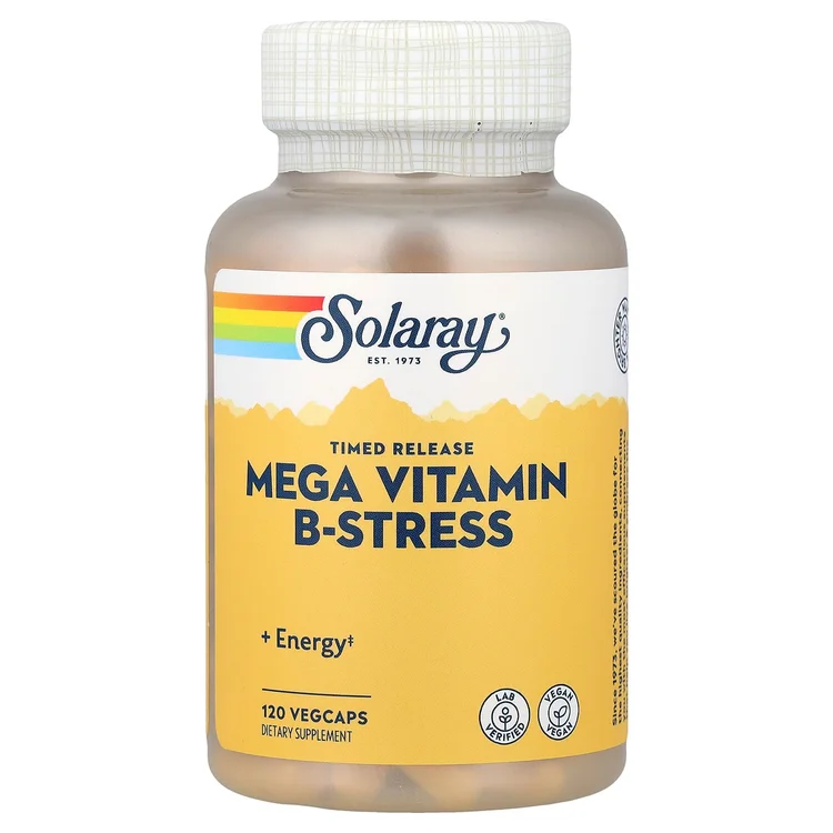 Mega Vitamin B-Stress, Timed Release, 120 VegCaps image 1