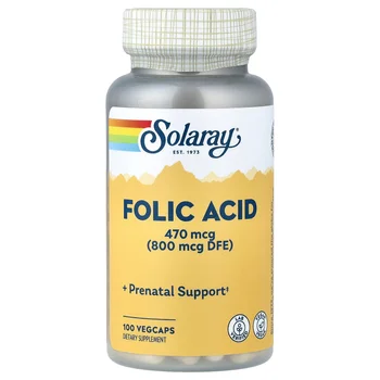 Folic Acid, 470 mcg (800 mcg DFE), 100 VegCaps