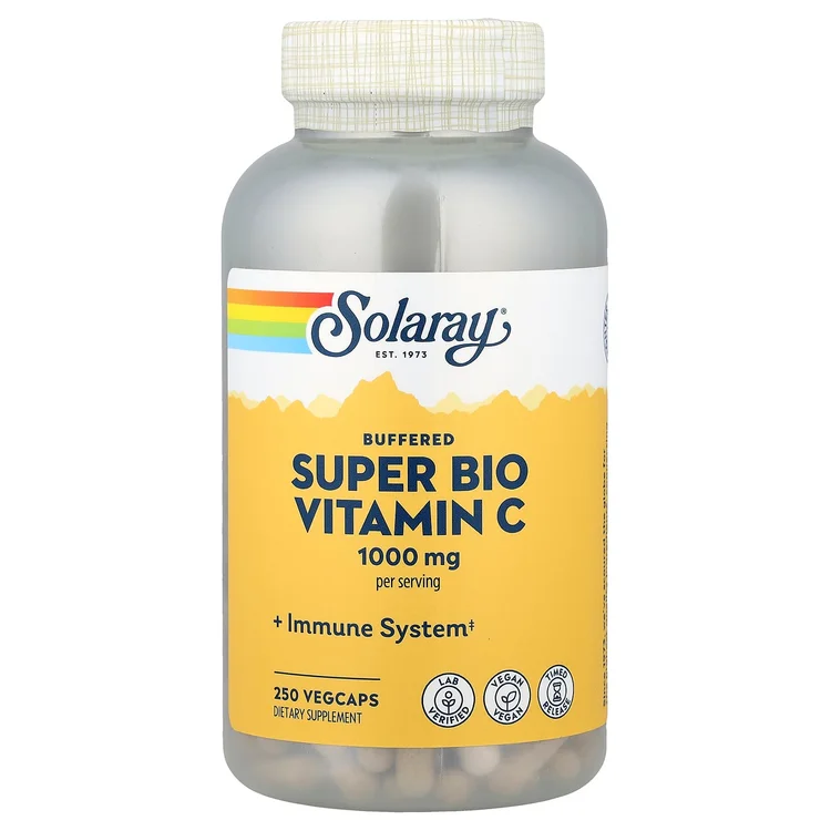 Buffered Super Bio Vitamin C, 250 VegCaps image 1