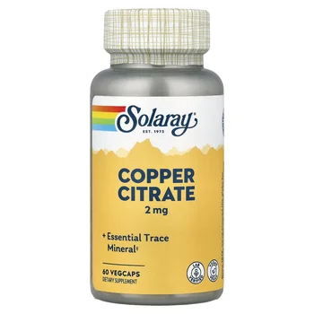 Copper Citrate, 2 mg, 60 VegCaps