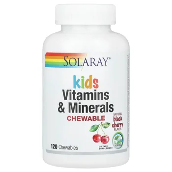Kids Vitamins & Minerals Chewable, Natural Black Cherry, 120 Chewables